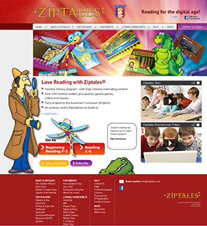 Ziptales new look homepage