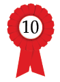 Ziptales 10 years rosette